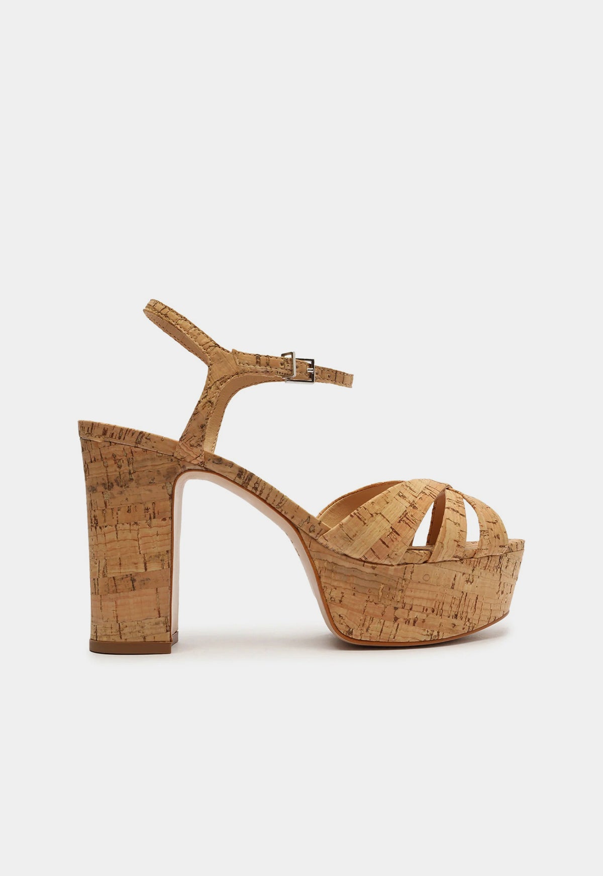 Keefa Cork Sandal Sandals Spring 25 5 Cork Synthetic - Schutz Shoes