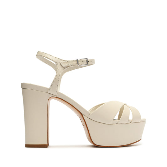 Keefa Nappa Leather Sandal OLD 5 Pearl Nappa Leather - Schutz Shoes