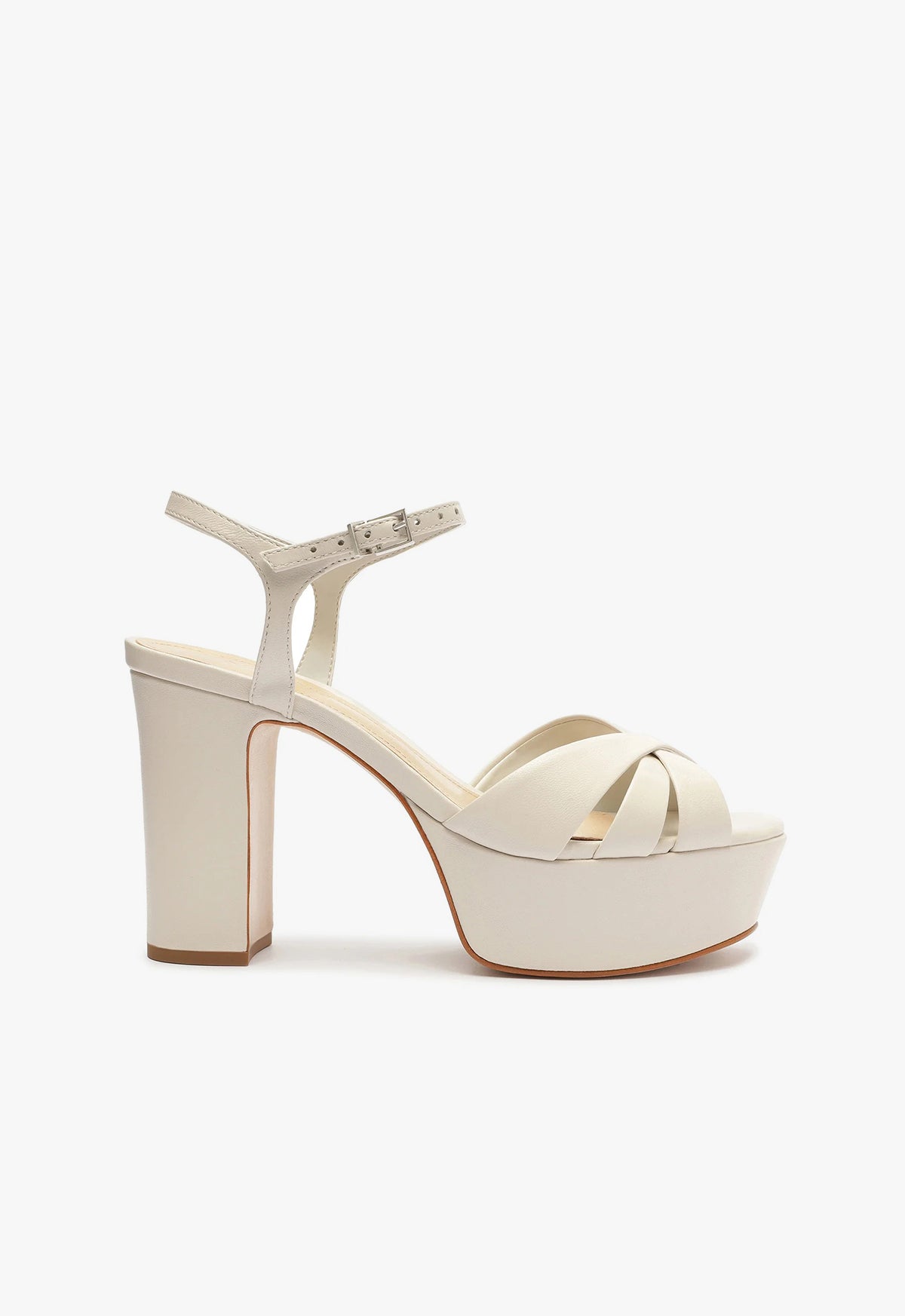 Keefa Nappa Leather Sandal OLD 5 Pearl Nappa Leather - Schutz Shoes