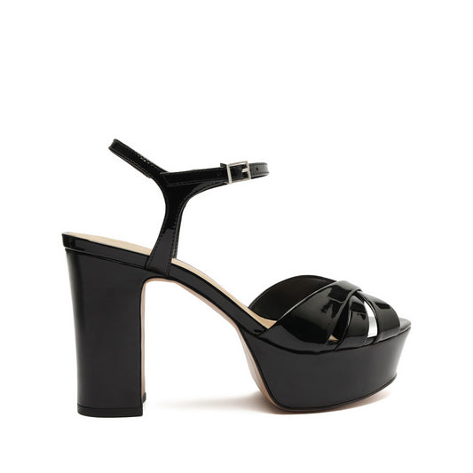 Keefa Patent Leather Sandal Sandals FALL 23 5 Black Patent Leather - Schutz Shoes