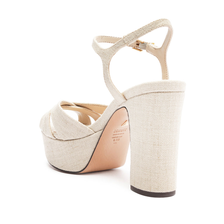 Keefa Linen Sandal Sandals Spring 24    - Schutz Shoes