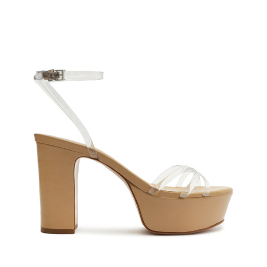 Amelia Platform Deluxe Nappa Sandal 5 Light Peach Deluxe Nappa - Schutz Shoes