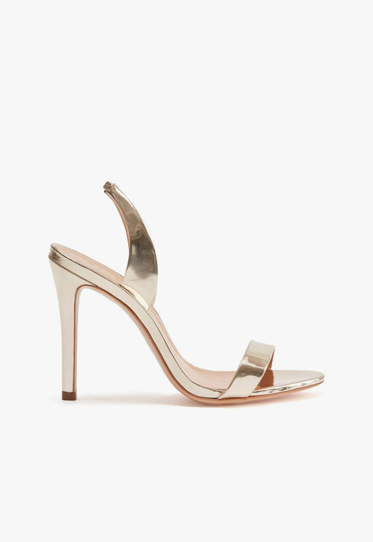 Luriane Sandal Sandals CO 5 Platina Gold Specchio Leather - Schutz Shoes