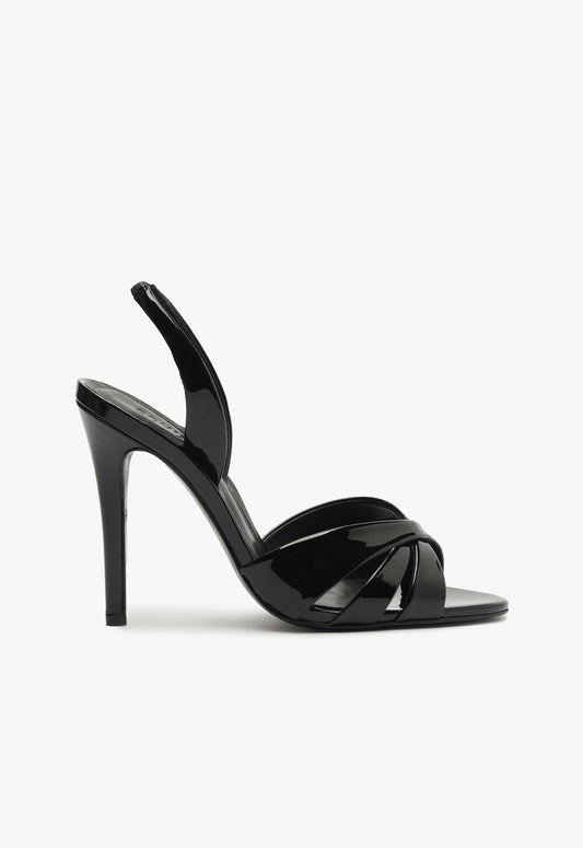 Keefa Sling Sandal Sandals Winter 24 5 Black Patent Leather - Schutz Shoes