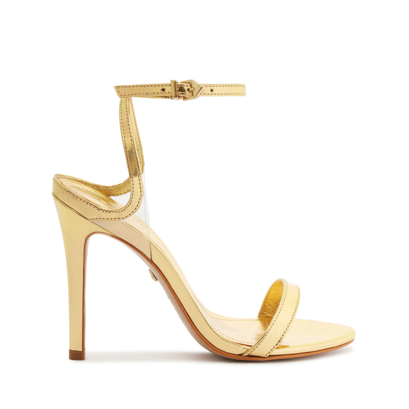 Skye Vinyl & Specchio Leather Sandal Sandals High Summer 24 5 Gold Vynil - Schutz Shoes