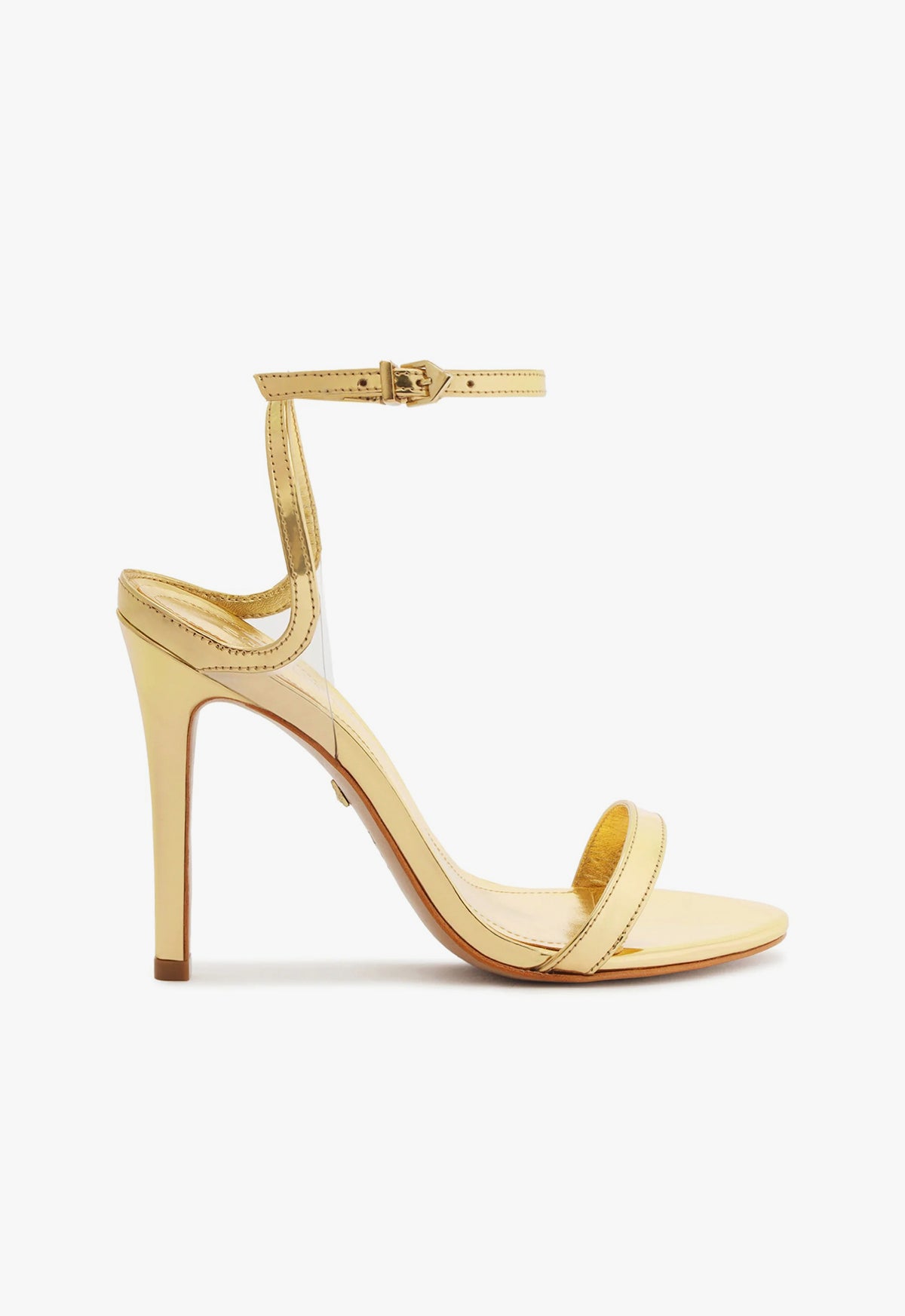 Skye Vinyl & Specchio Leather Sandal Sandals High Summer 24 5 Gold Vynil - Schutz Shoes