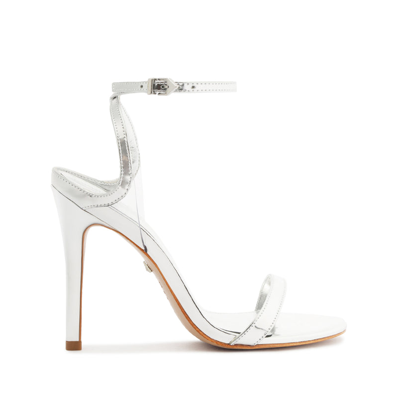 Skye Vynil & Specchio Leather Sandal Sandals High Summer 24 5 Silver Vynil - Schutz Shoes