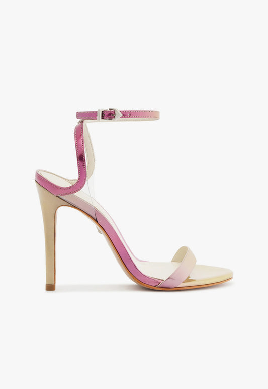 Skye Vinyl and Specchio Leather Sandal