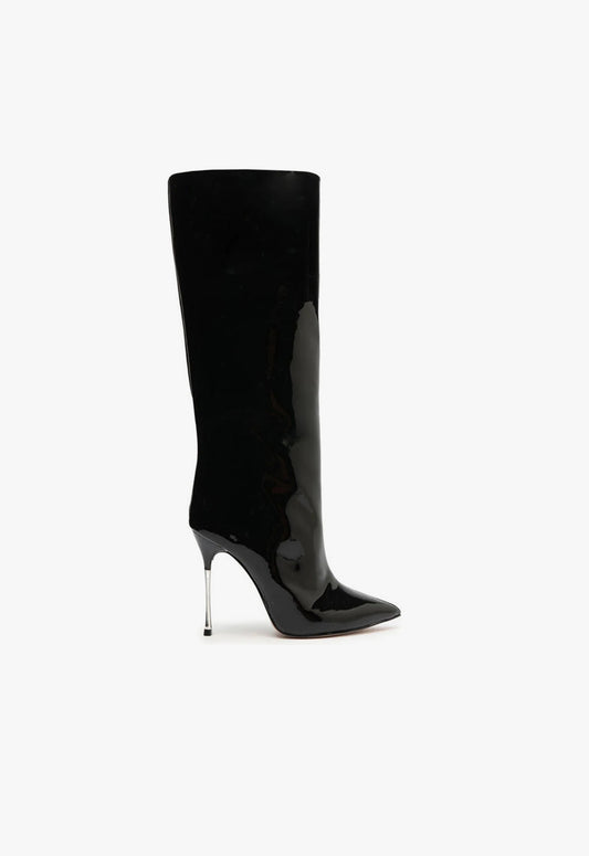 Reesy Patent Leather Boot Boots FALL 23 5 Black Patent Leather - Schutz Shoes