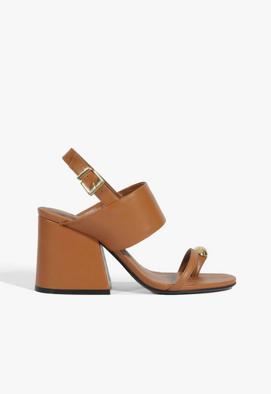 Mandy Leather Sandal Resort 26 5 Miele Leather - Schutz Shoes