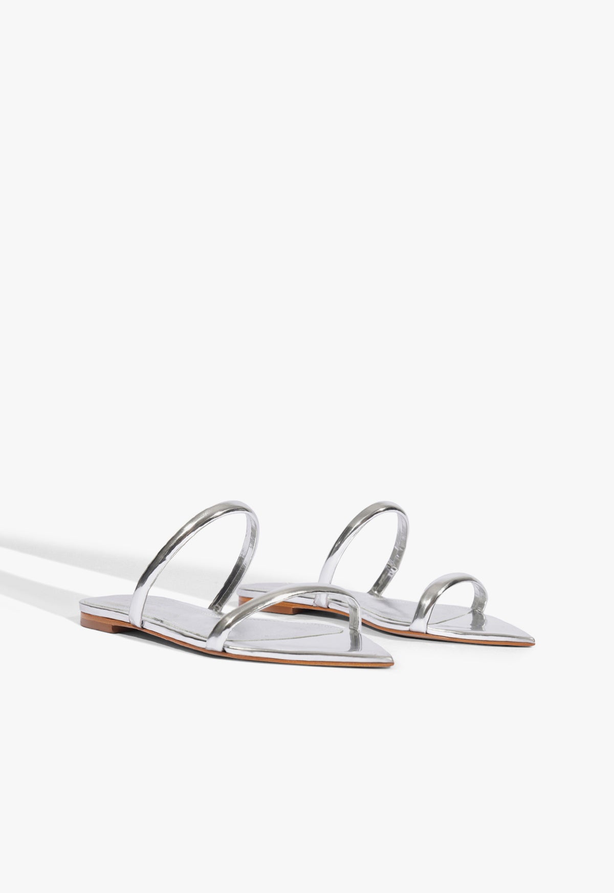 Nylle Metallic Flat Sandal - Schutz Shoes