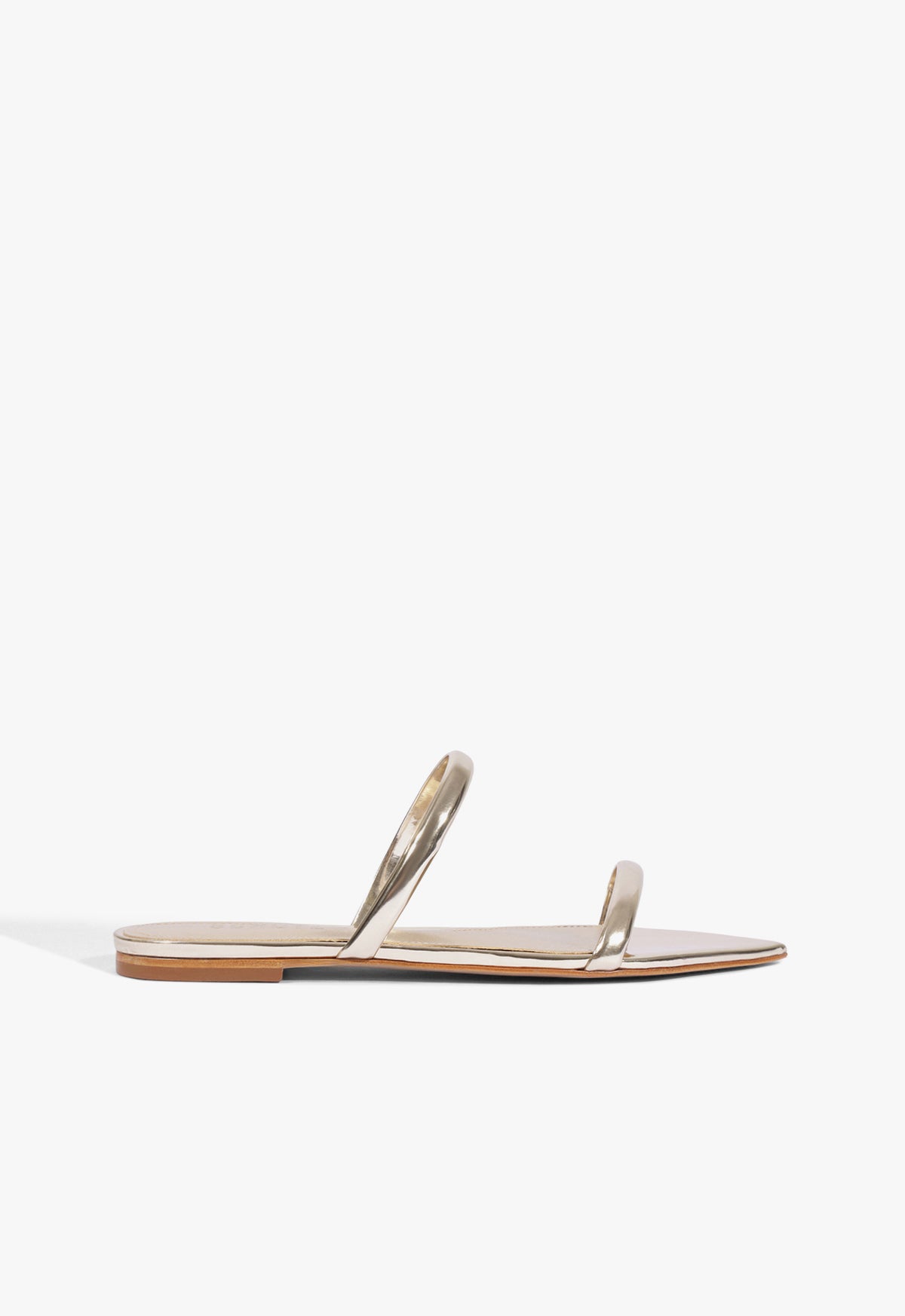 Nylle Metallic Flat Sandal - Schutz Shoes