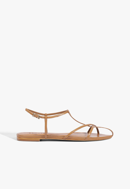Lowen Leather Flat Sandal - Schutz Shoes