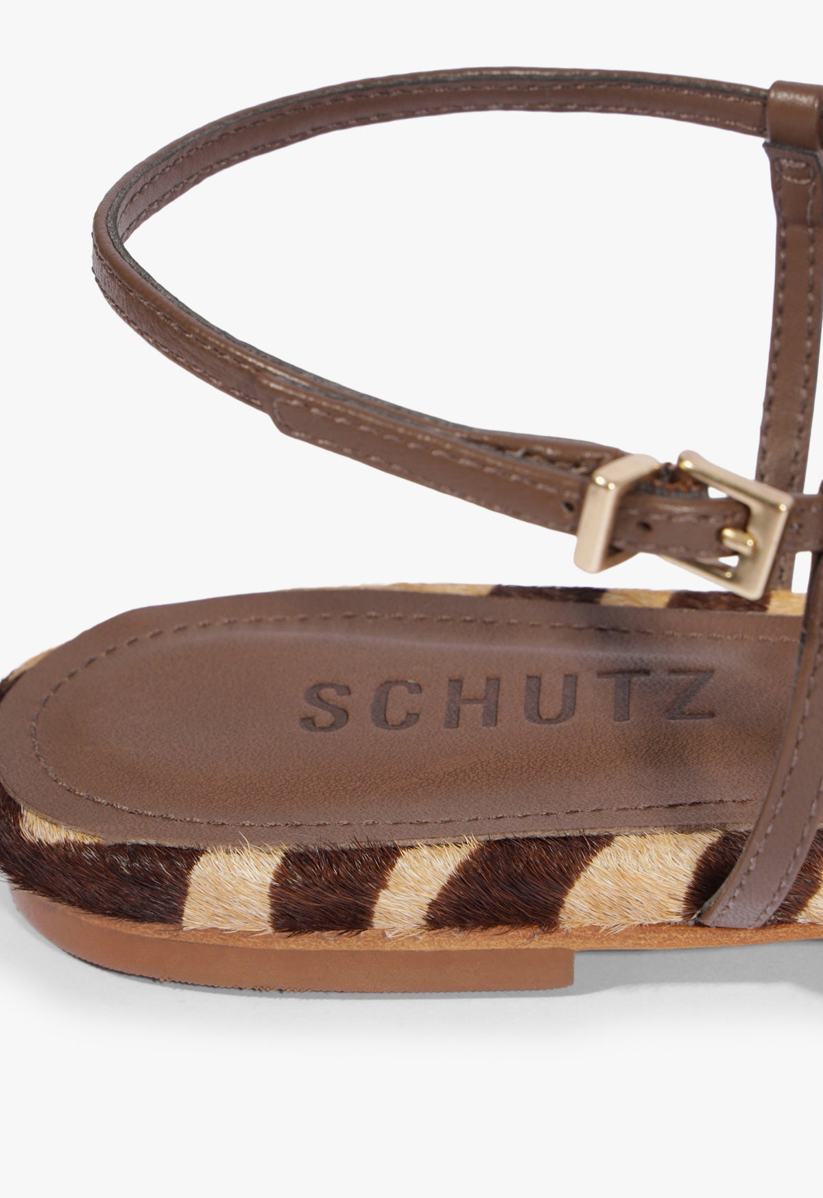 Lowen Leather Flat Sandal - Schutz Shoes