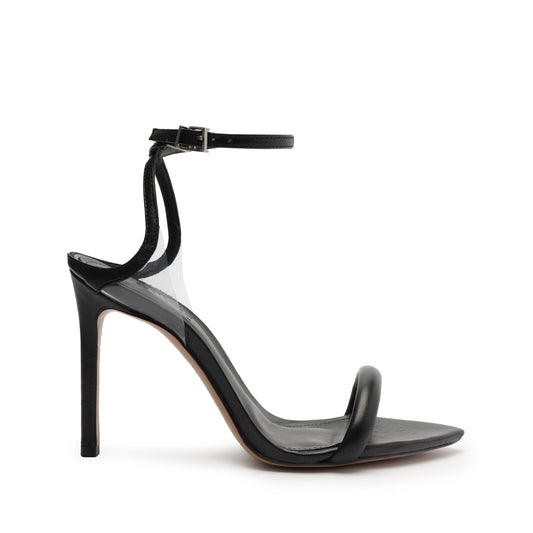 Skye Leather Sandal Sandals RESORT 24 5 Black Nappa Leather & Vinyl - Schutz Shoes