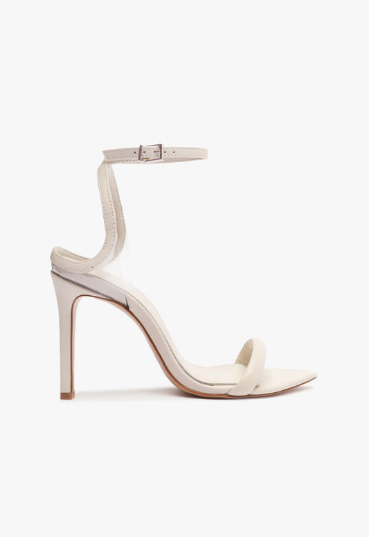 Skye Leather Sandal Sandals RESORT 24 5 Pearl Nappa Leather & Vinyl - Schutz Shoes