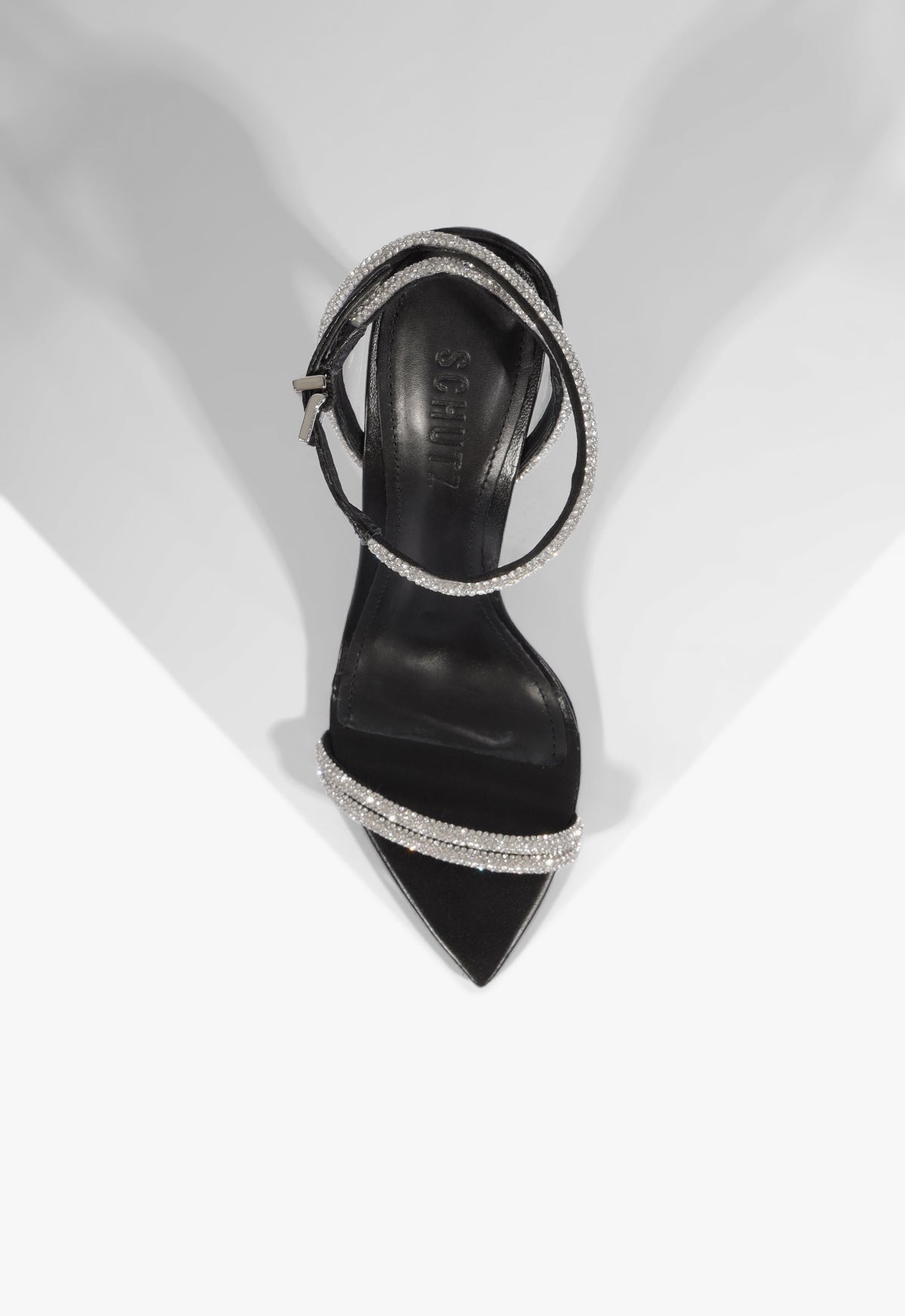 Skye Shine Leather Stiletto Sandal - Schutz Shoes