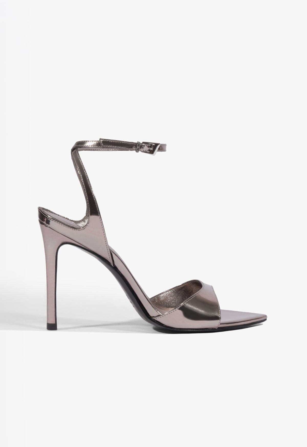 Zosia Metallic Sandal 5 Silver Patent - Schutz Shoes