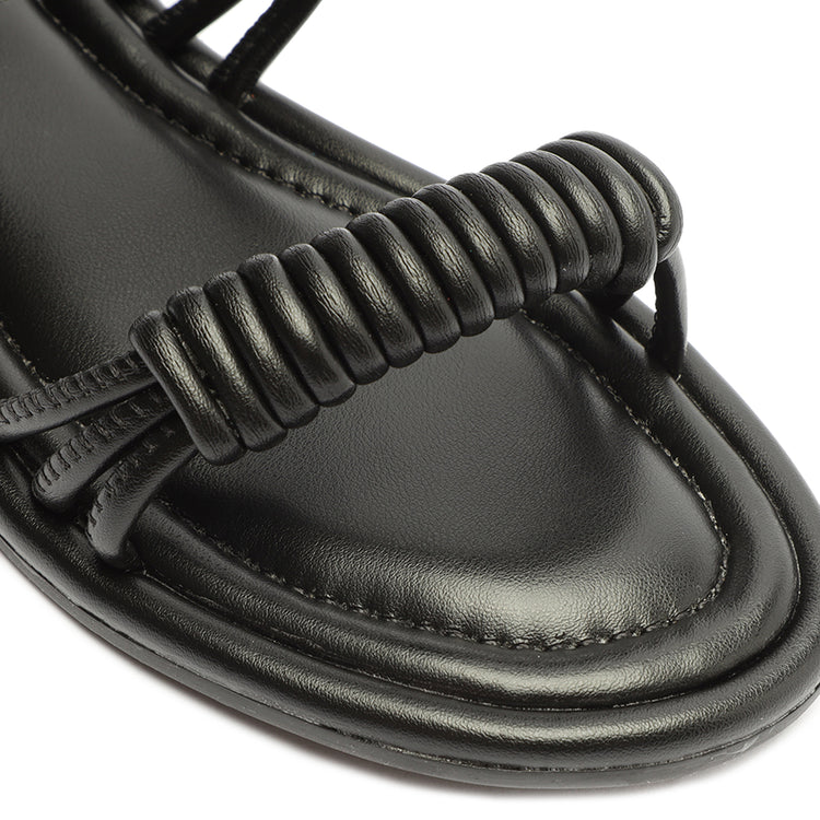 Binky Leather Sandal Black
