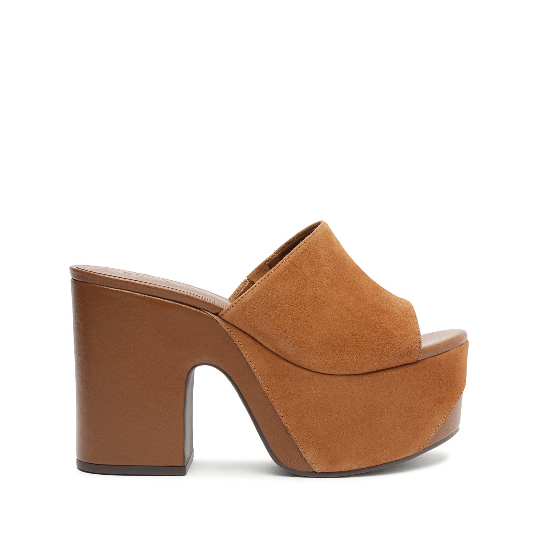 Dalle Suede Sandal Sandals High Summer 24 5 Caramel Suede - Schutz Shoes