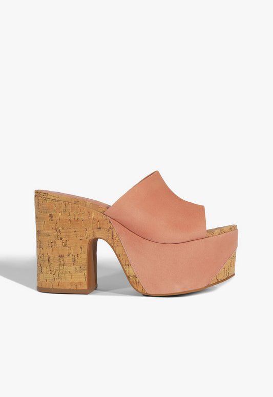 Dalle Wave Suede Sandal Spring 25 5 Pink Suede - Schutz Shoes