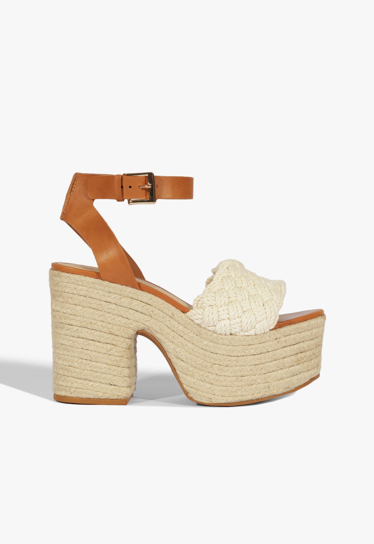 Isabel Cutout Leather Sandal Spring 25 5 Beige Synthetic - Schutz Shoes