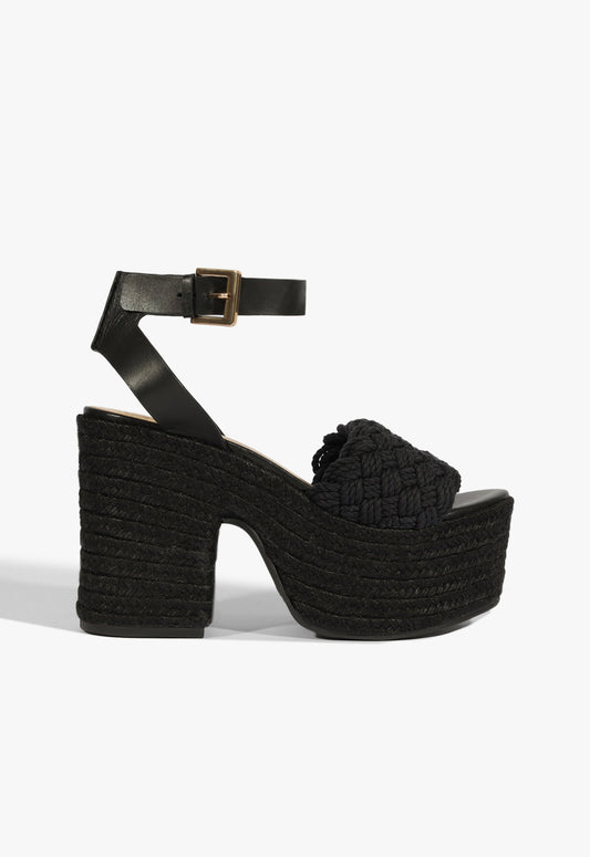 Isabel Cutout Leather Sandal Spring 25 5 Black Synthetic - Schutz Shoes