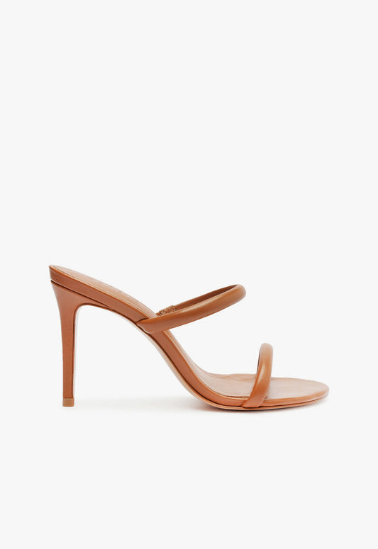 Taliah Nappa Leather Sandal SPRING 24 5 Honey Peach Nappa Leather - Schutz Shoes