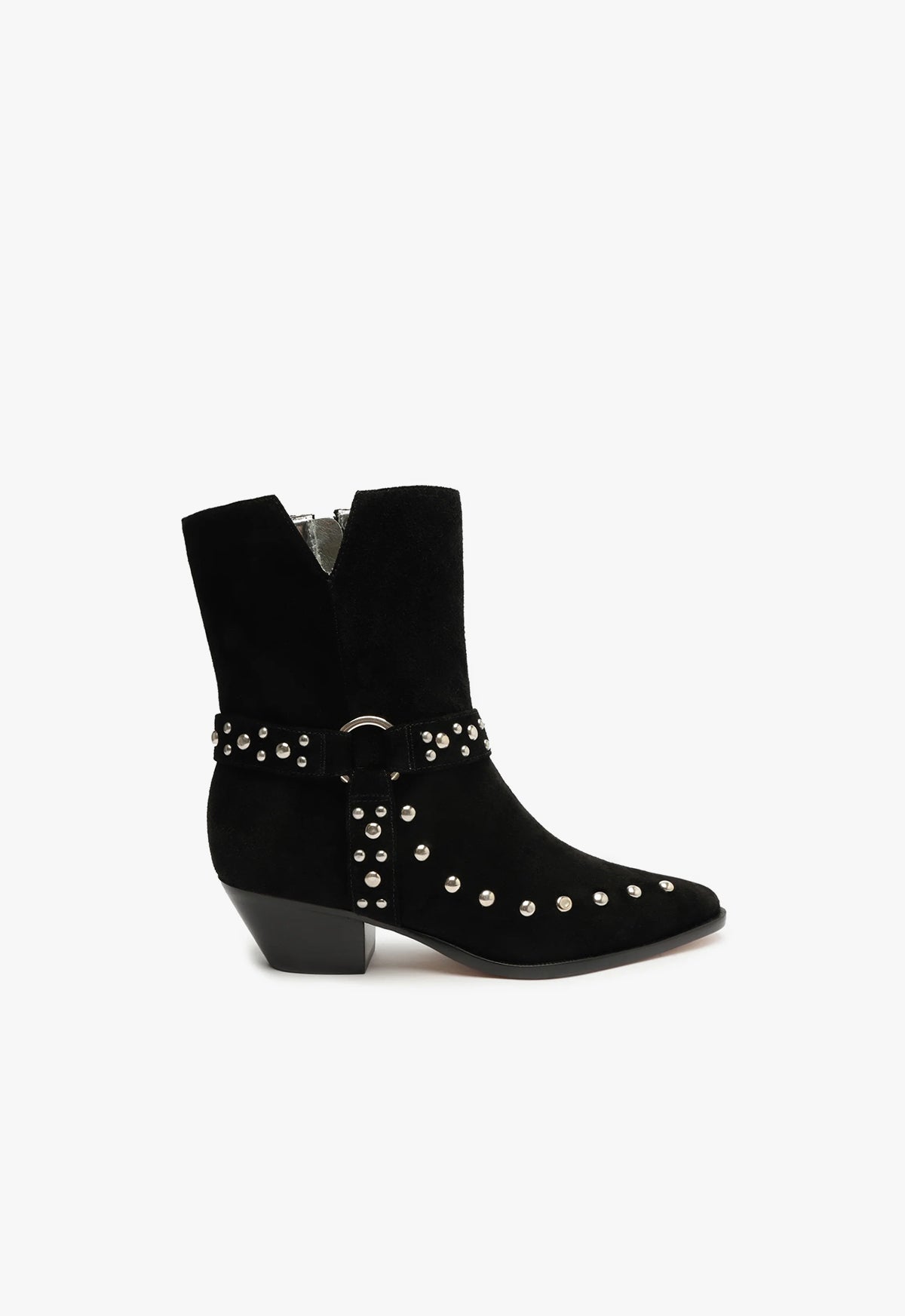 Rhiannon Suede Bootie Booties FALL 23 5 Black Suede - Schutz Shoes