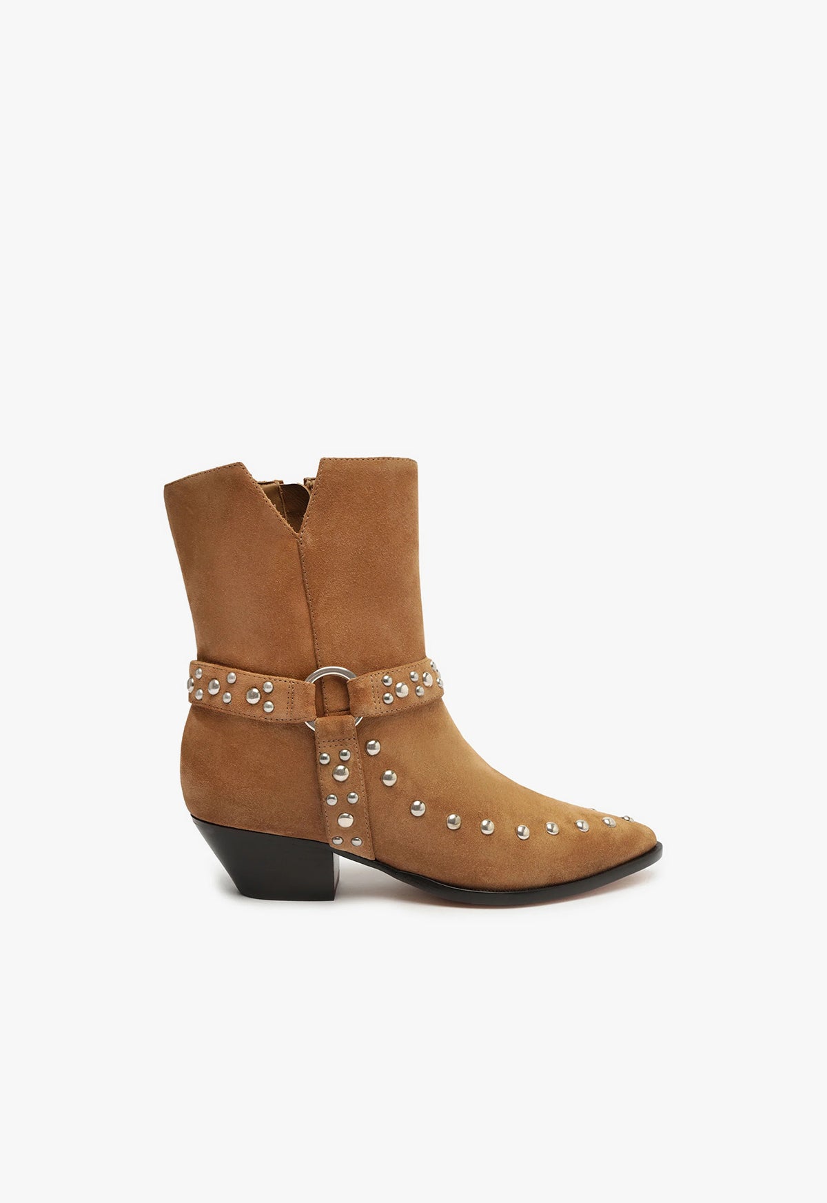 Rhiannon Suede Bootie Booties FALL 23 5 Western Brown Suede - Schutz Shoes