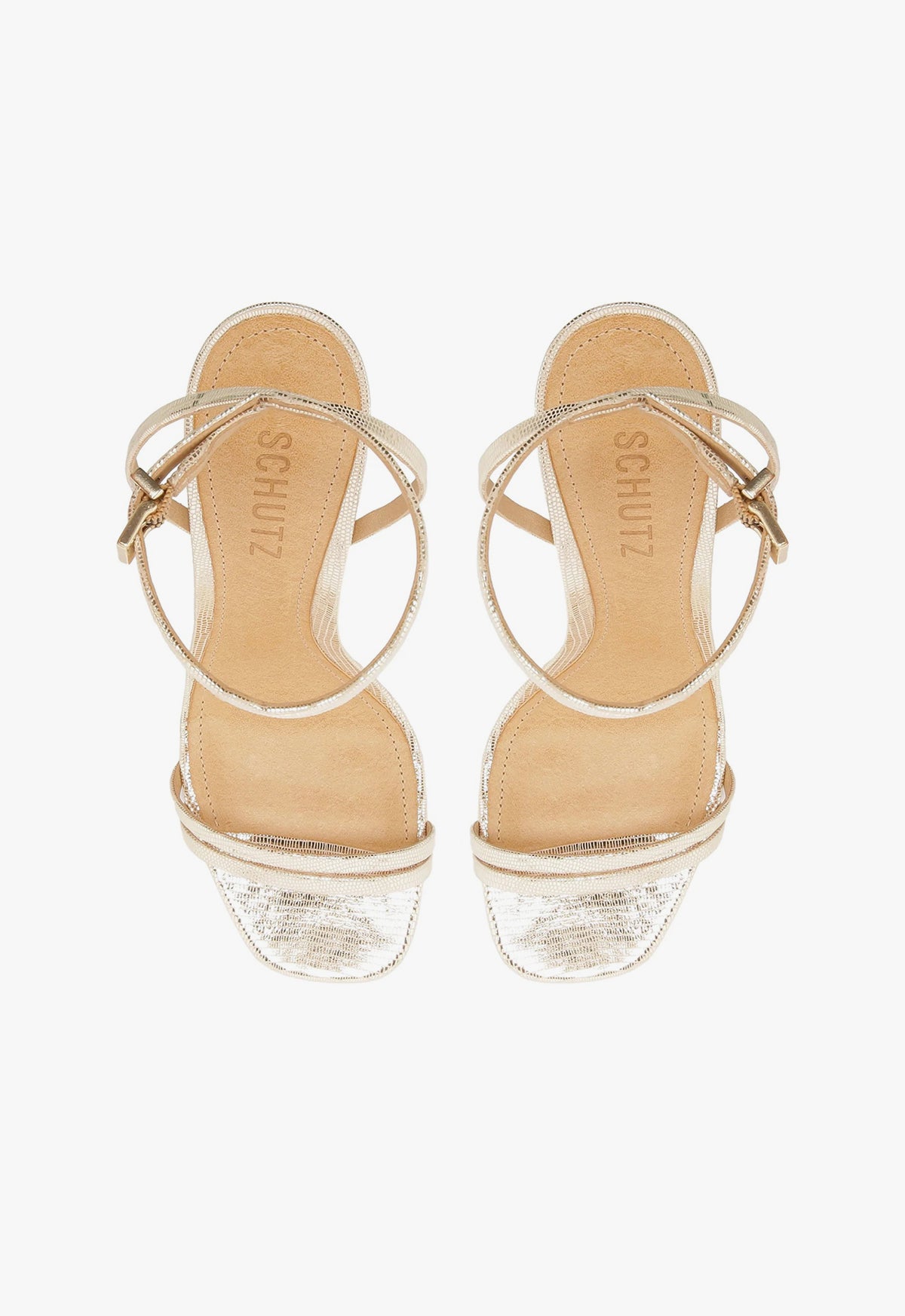 Altina Embossed-Leather Sandal ESSENTIAL - Schutz Shoes