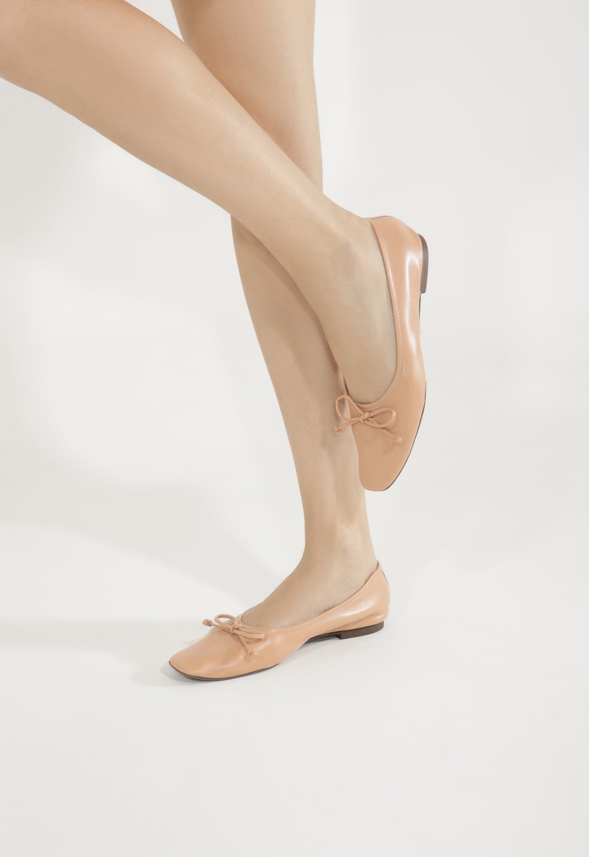 Arissa Beige Leather Ballet Flat - Schutz Shoes
