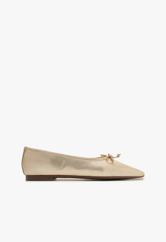 Arissa Flats CO 5 Gold Metallic Leather - Schutz Shoes