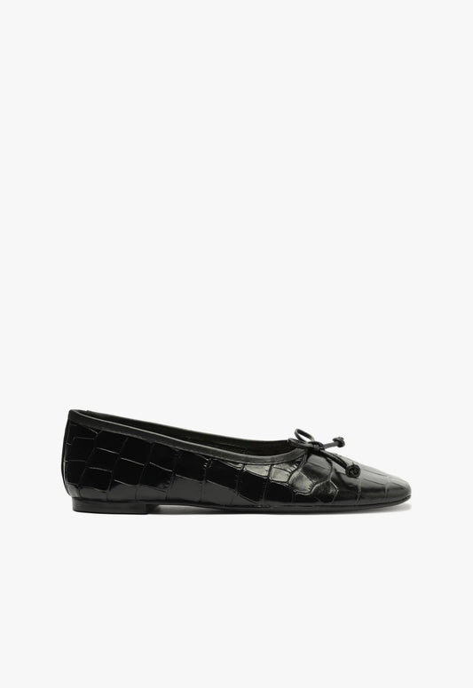 Arissa Flat Flats FALL 23 5 Black Leather - Schutz Shoes