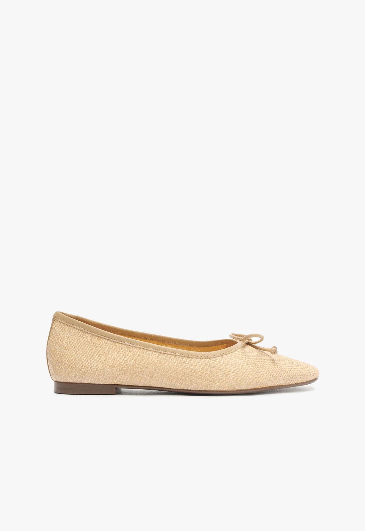 Arissa Straw Flat Flats High Summer 24 5 Beige Deluxe Nappa - Schutz Shoes