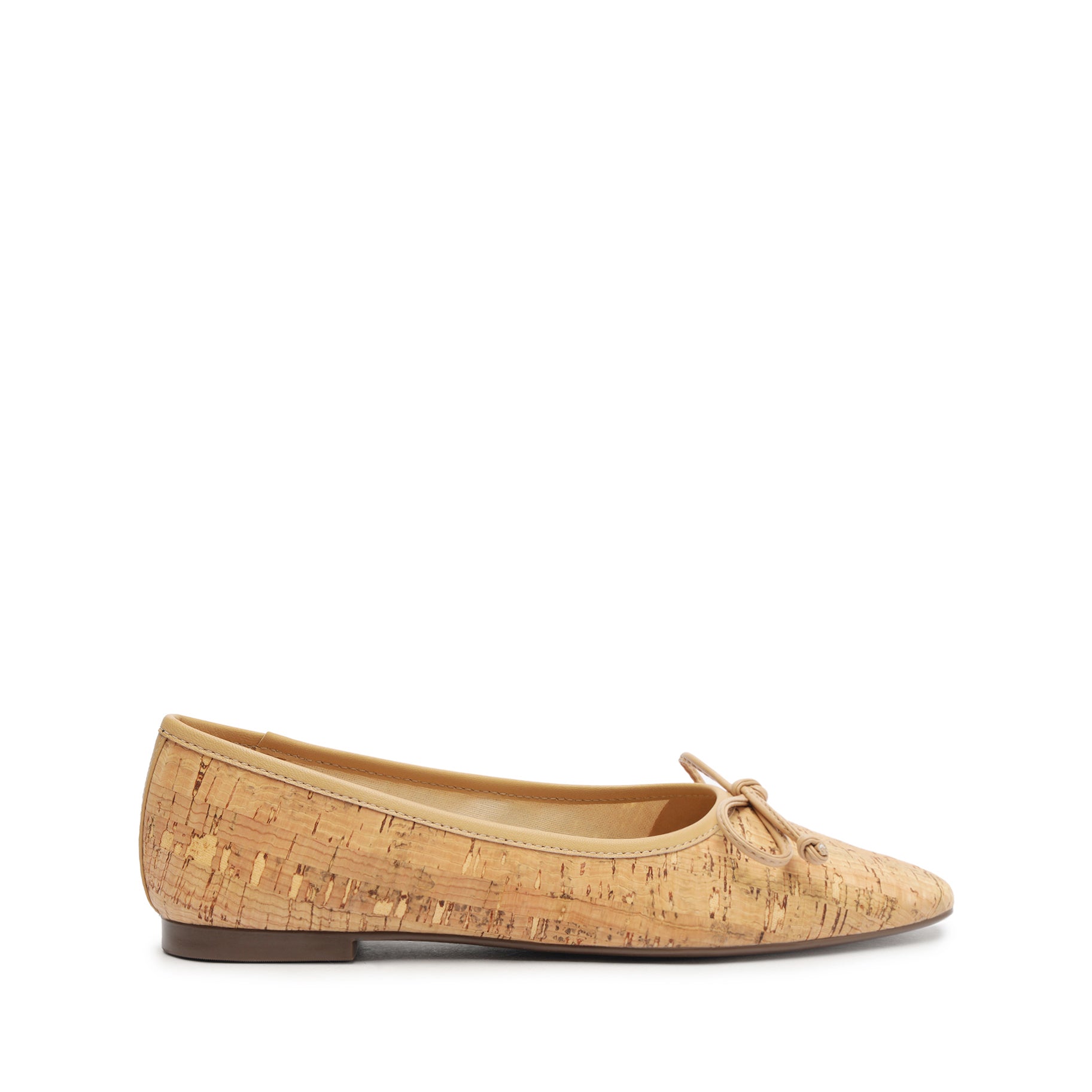 Arissa Cork Flat Flats High Summer 24 5 Natural Woven Cork & Nappa Leather - Schutz Shoes