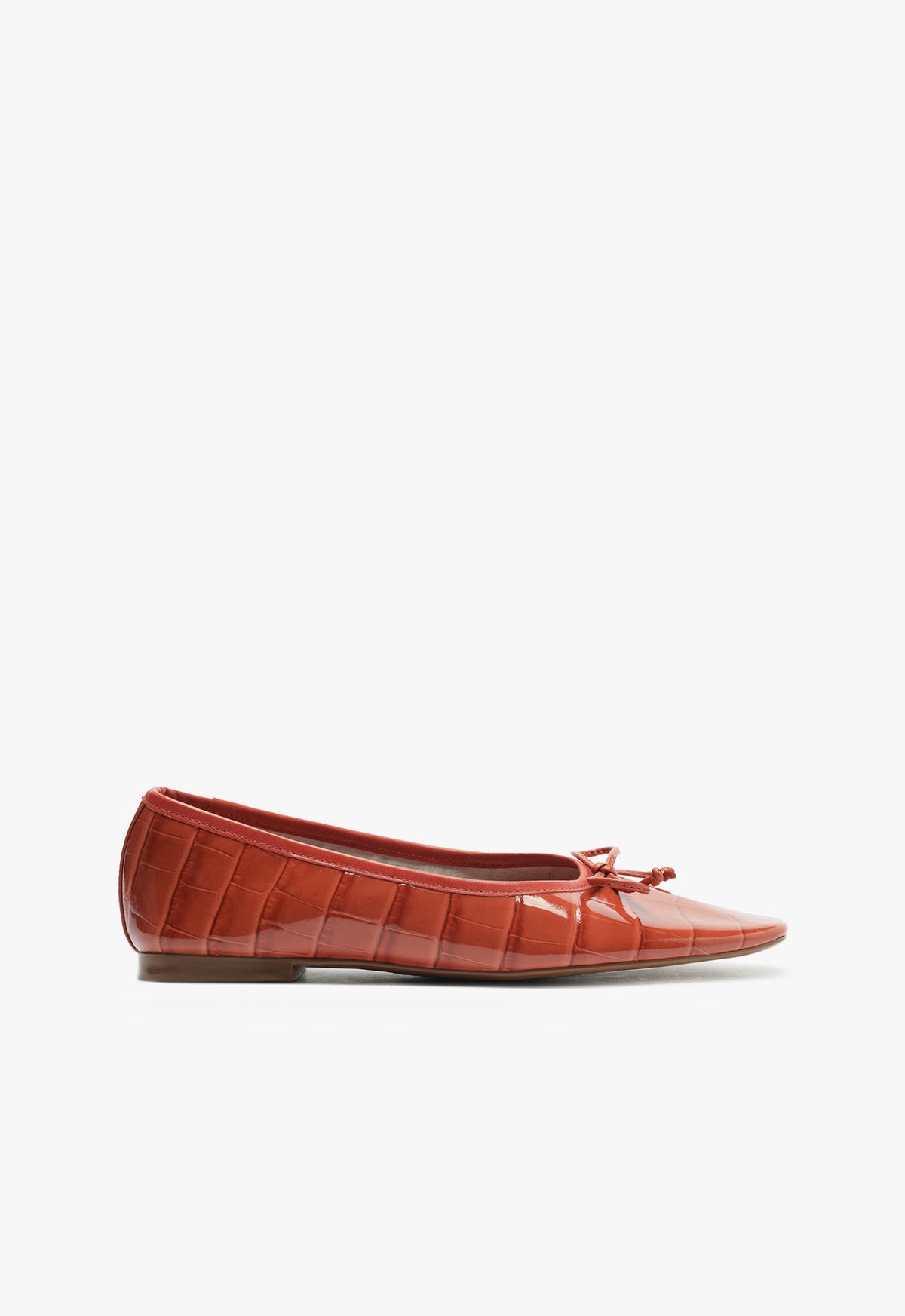 Arissa Flat Flats Resort 25 5 Orange Croc - Schutz Shoes