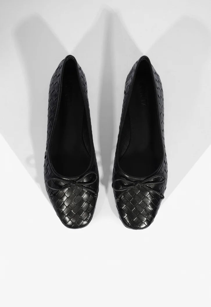 Arissa Woven Leather Flat Resort 24 - Schutz Shoes