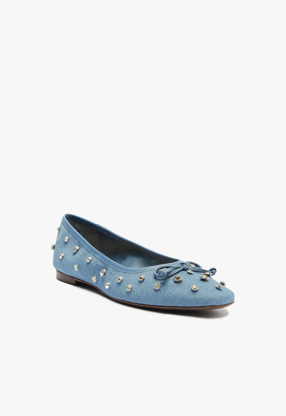 Arissa Shine Denim Flat Flats SPRING 24 - Schutz Shoes