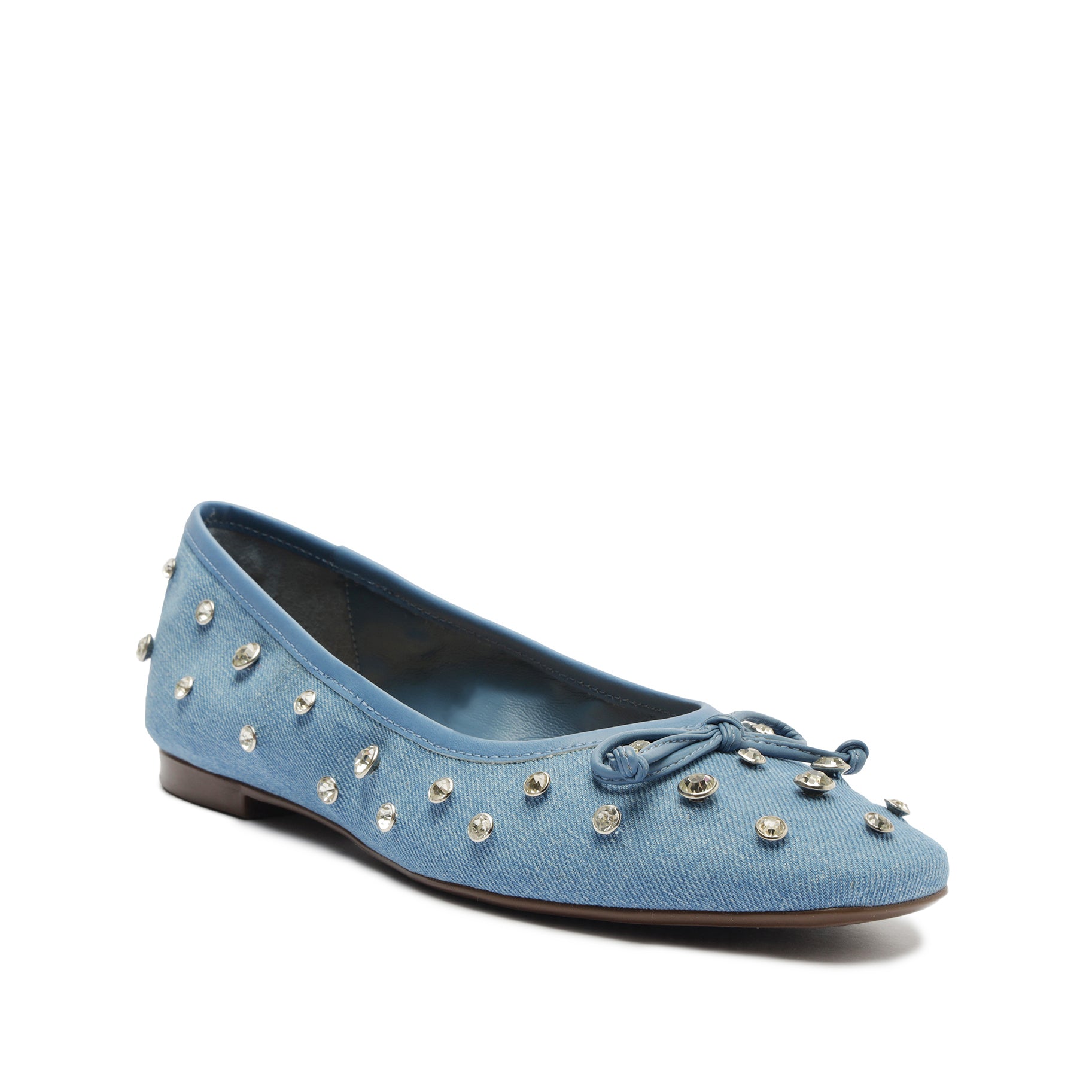 Arissa Shine Denim Flat Flats SPRING 24    - Schutz Shoes