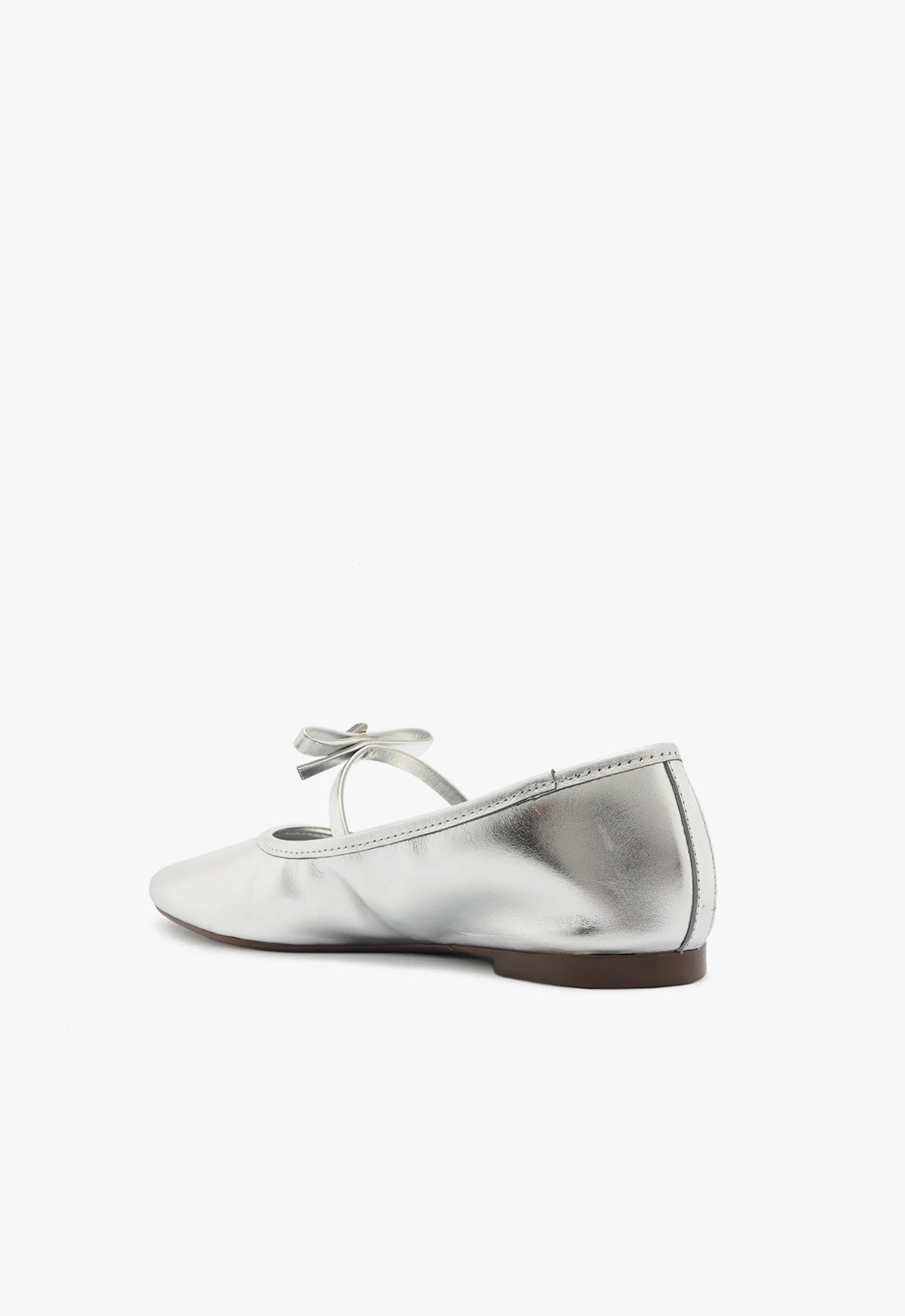 Nancy Metallic Leather Flat Flats WINTER 23    - Schutz Shoes