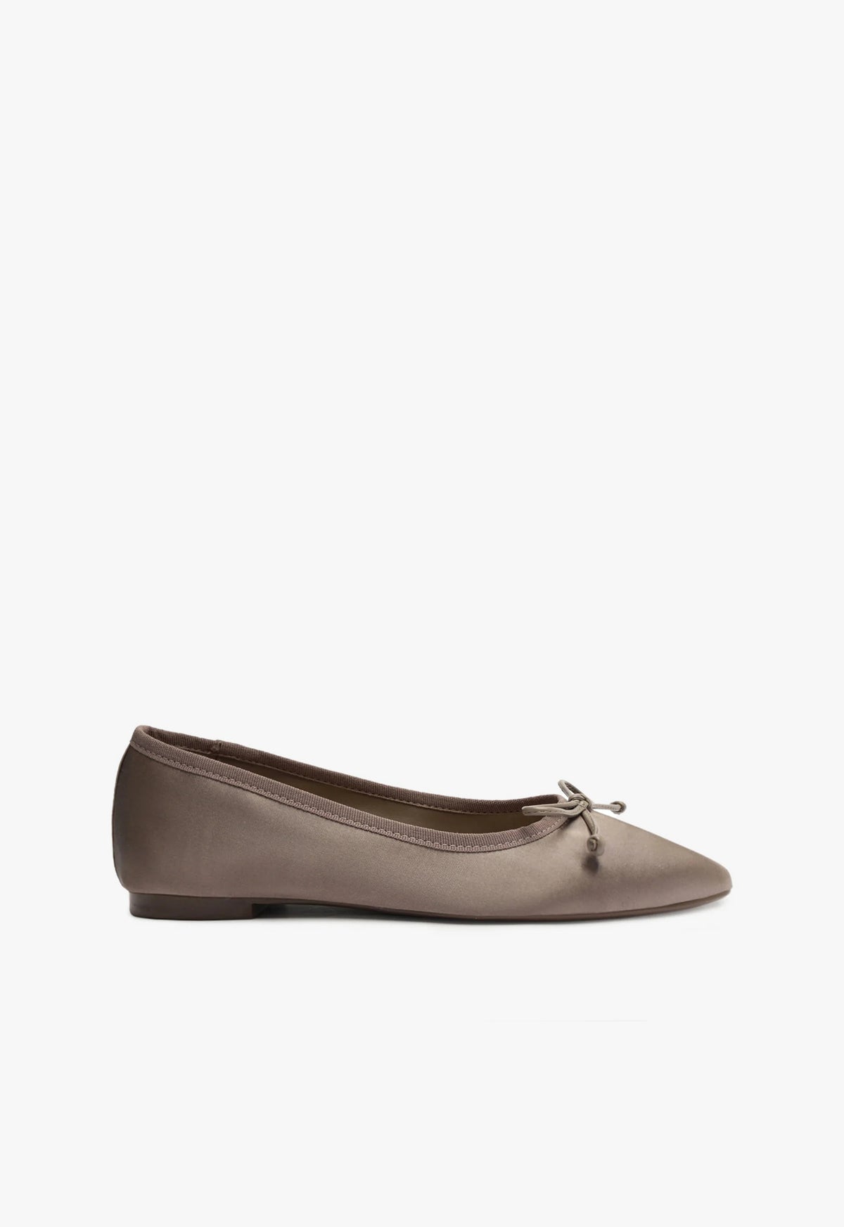 Arissa Satin Flat Flats WINTER 23 5 Graphite Satin - Schutz Shoes