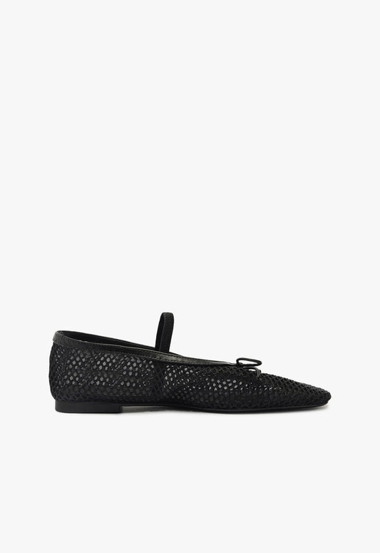 Arissa Mesh Flat Pre Fall 24 5 Black Synthetic - Schutz Shoes