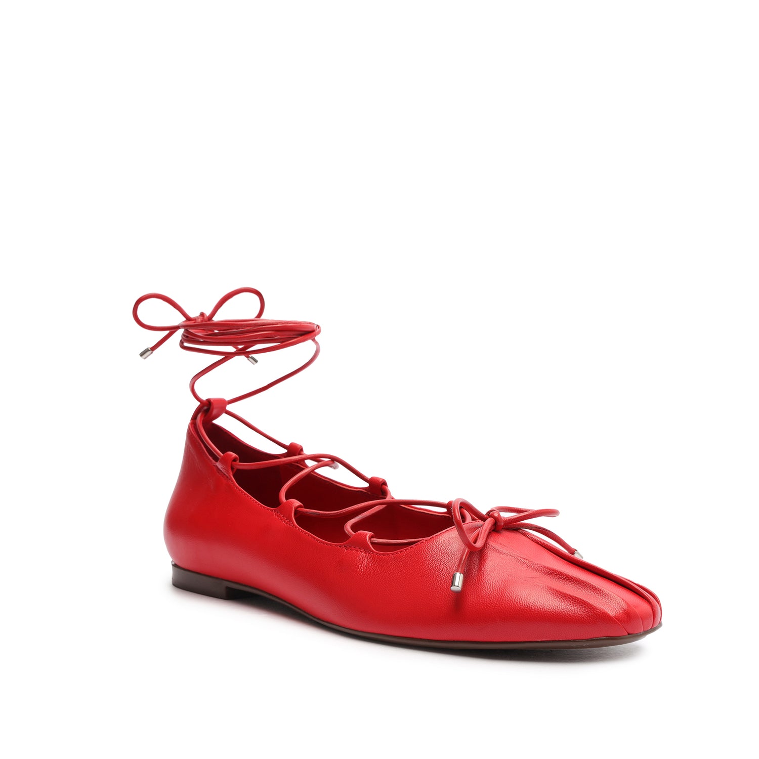 Arissa Lace Up Leather Flat Flats Pre Fall 24    - Schutz Shoes