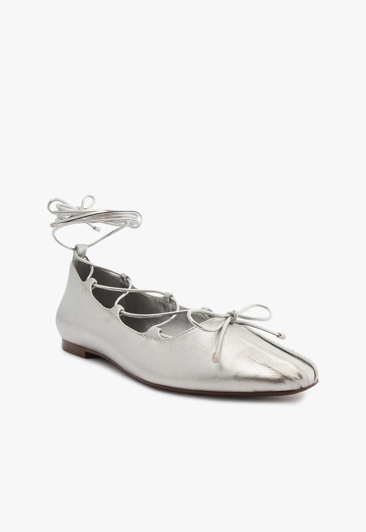 Arissa Lace Up Leather Flat Flats Pre Fall 24    - Schutz Shoes