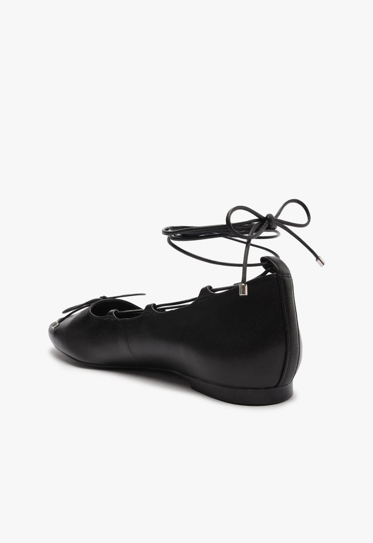 Arissa Lace Up Leather Flat Flats Pre Fall 24    - Schutz Shoes