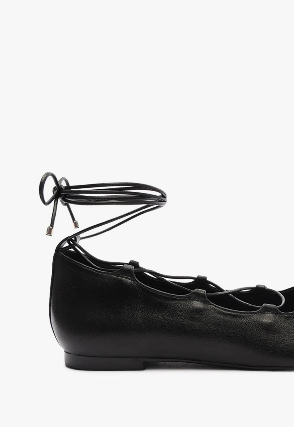 Arissa Lace Up Leather Flat Flats Pre Fall 24    - Schutz Shoes