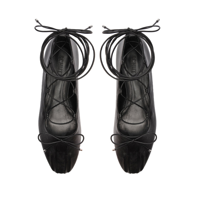 Arissa Lace Up Leather Flat Flats Pre Fall 24    - Schutz Shoes