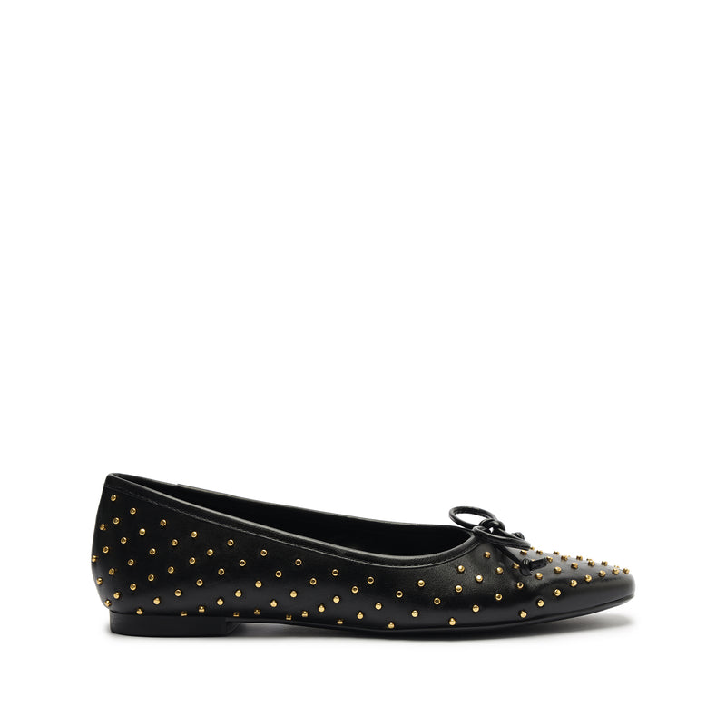 Arissa Flat Flats Fall 24 5 Black Leather - Schutz Shoes