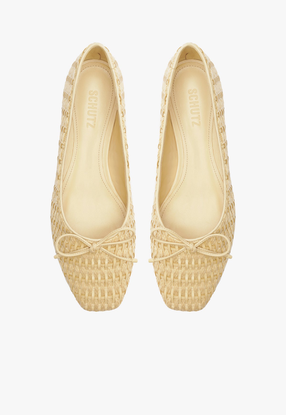 Arissa Straw Ballet Flat Flats Resort 25 - Schutz Shoes